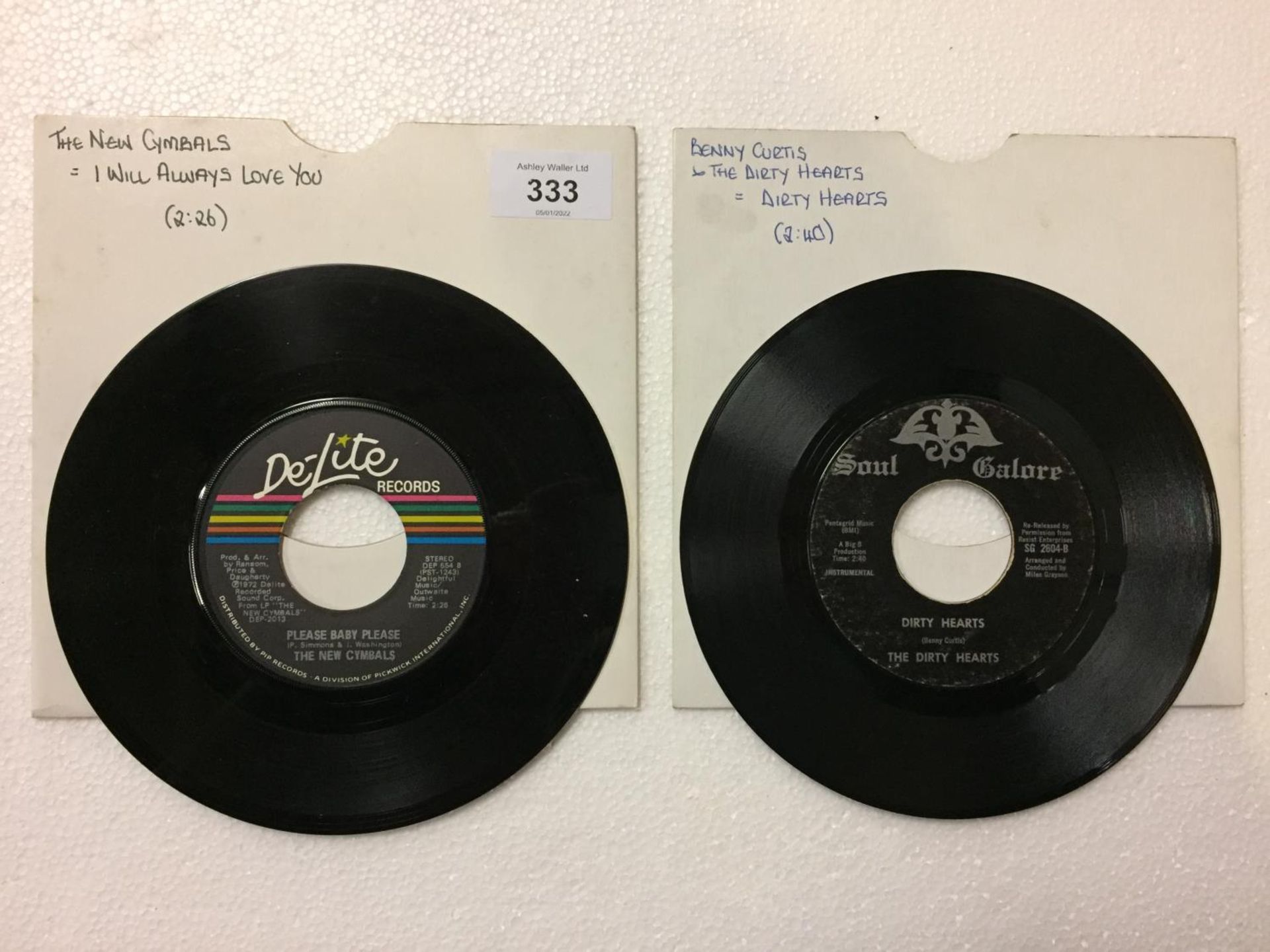 TWO US RELEASE 7 INCH VINYL FUNK / SOUL RECORDS TO INCLUDE: 'I WILL ALWAYS LOVE YOU' BY THE NEW - Image 2 of 2