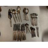 A LARGE COLLECTION OF 'THEODOR OLSENS EFTF' NORWAY STAINLESS STEEL FLATWARE TO INCLUDE 12 KNIVES, 12