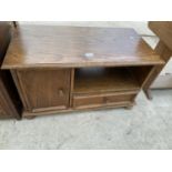 AN OAK TV STAND