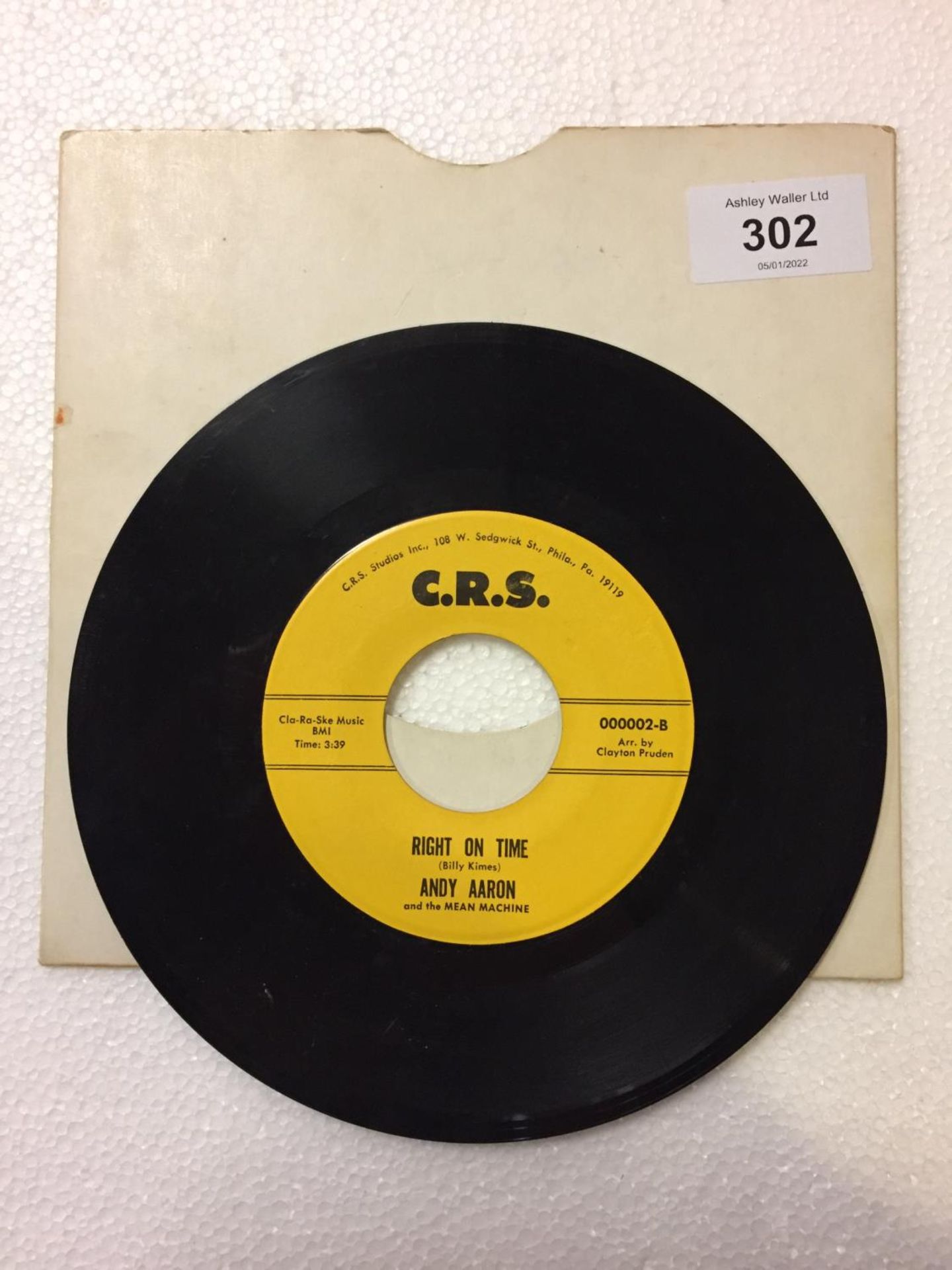 A US 7 INCH VINYL FUNK / SOUL RECORD 'YOU'RE THE ONLY ONE' BY BONNIE BLANCHARD & ANDY AARON AND - Image 2 of 2