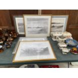 AN ASSORTMENT OF FRAMED PRINTS AND PICTURES