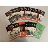 A COLLECTION OF MANCHESTER UTD PROGRAMMES FROM SEASON 1963-64 TO INCLUDE EUROPEAN FIXTURES SOME