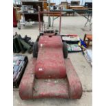 A VINTAGE SYNCHRO BALANCED LAWN MOWER WITH BRIGGS AND STRATTON ENGINE