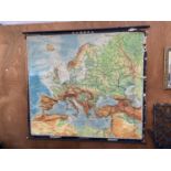 A LARGE VINTAGE 'DR HERMANN HACK' MAP OF EUROPA