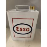 A WHITE PETROL ESSO CAN