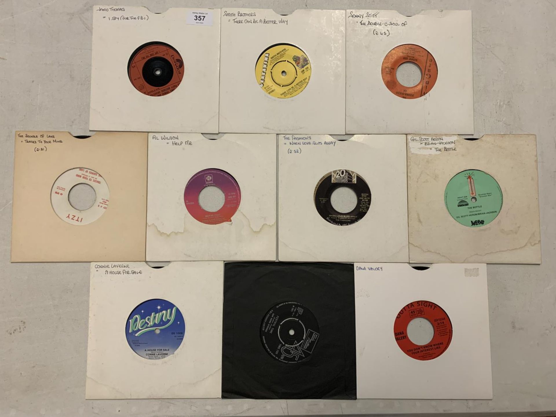 A COLLECTION OF 7 INCH MOSTLY FUNK / SOUL VINYL RECORDS TO INCLUDE: JAMO THOMAS, SMITH BROTHERS,