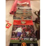 A COLLECTION OF MANCHESTER UNITED PROGRAMMES 1998-1999 SEASON TO INCLUDE 3 CHAMPIONS LEAGUE