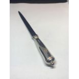 A HALLMARKED SHEFFIELD SILVER LETTER OPENER GROSS WEIGHT 58.9 GRAMS