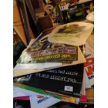 A QUANTITY OF ADVERTISING POSTERS TO INCLUDE SHREK 2, LORD OF THE RINGS BUNTING, BRIDGET JONES THE