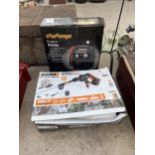 A WORX HYDROSHOT PRESSURE WASHER AND A CHALLENGE ENGINE STARTER