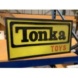 A TONKA TOYS ILLUMINATED LIGHT BOX SIGN