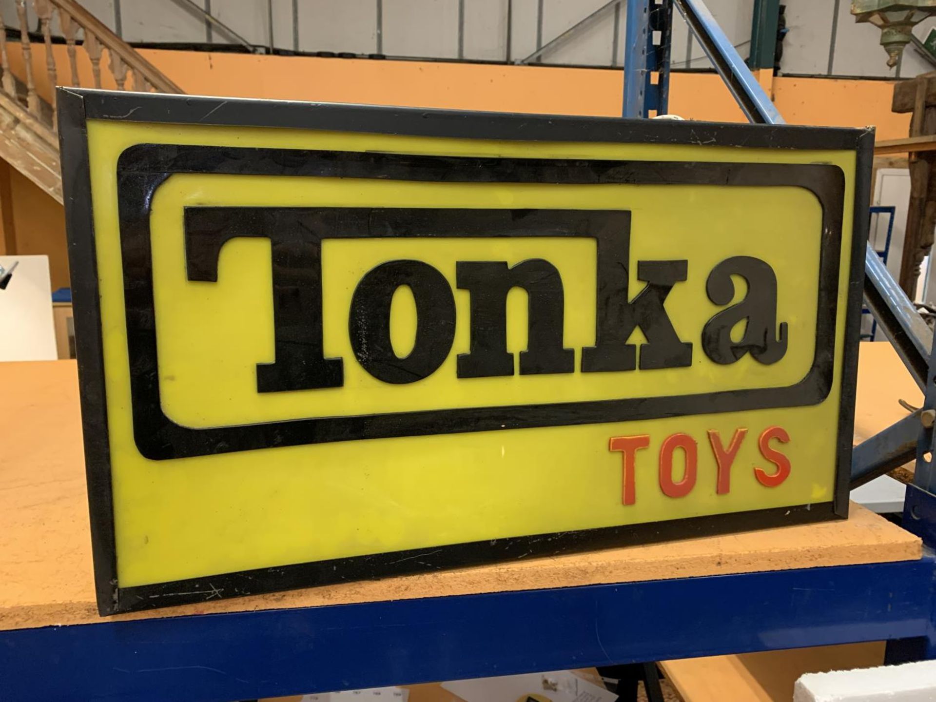 A TONKA TOYS ILLUMINATED LIGHT BOX SIGN