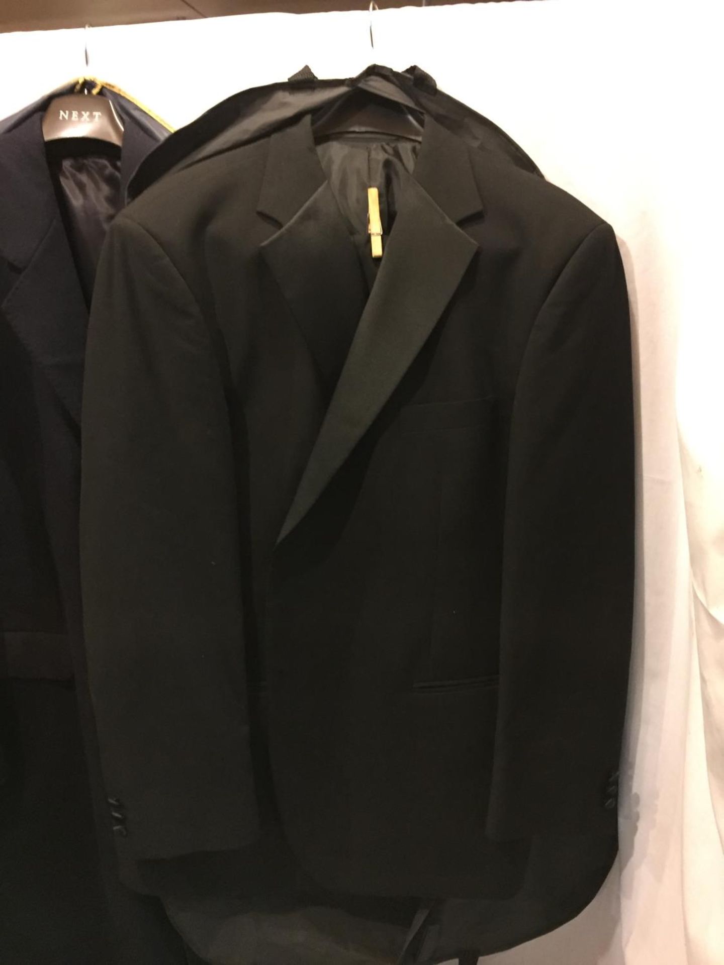 A BLACK MARKS AND SPENCERS SUIT AND A CROMBIE COAT - Image 2 of 6