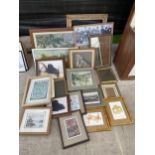 A LARGE QUANTITY OF FRAMED PRINTS AND PICTURES