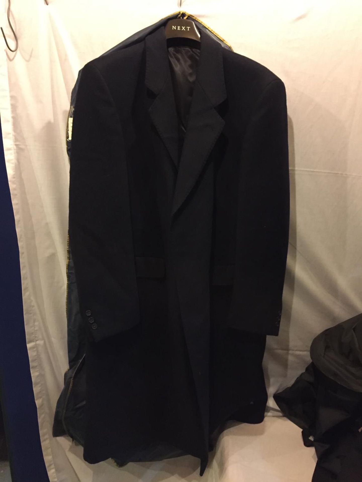 A BLACK MARKS AND SPENCERS SUIT AND A CROMBIE COAT - Image 4 of 6