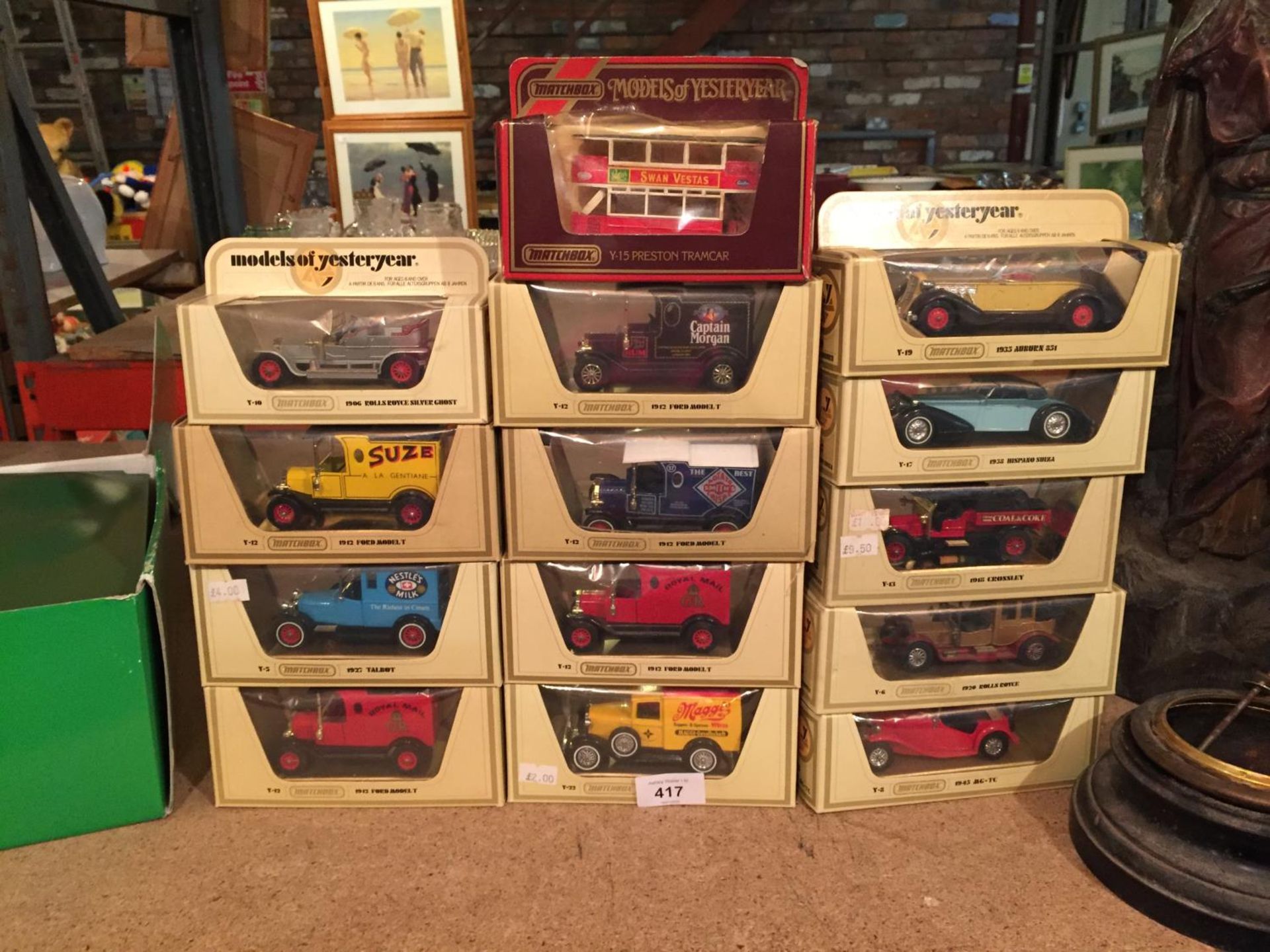 FOURTEEN BOXED MATCHBOX MODELS OF YESTERYEAR TO INCLUDE, ROLLS ROYCE, FORD MODEL T VAN, PRESTON - Image 2 of 4