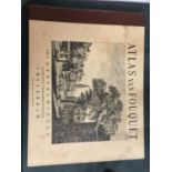 A LARGE BOOK CONTAINING PLATES OF OLD AMSTERDAM. SIZE 51CM X 39CM