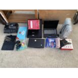 AN ASSORTMENT OF ITEMS TO INCLUDE A LAPTOP, A TERRA 90 TABLET AND A HEATER ETC