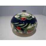 A MOORCROFT 5" ANKERWYYCKE YEW LIDDED POT LIMITED EDITION 27/40