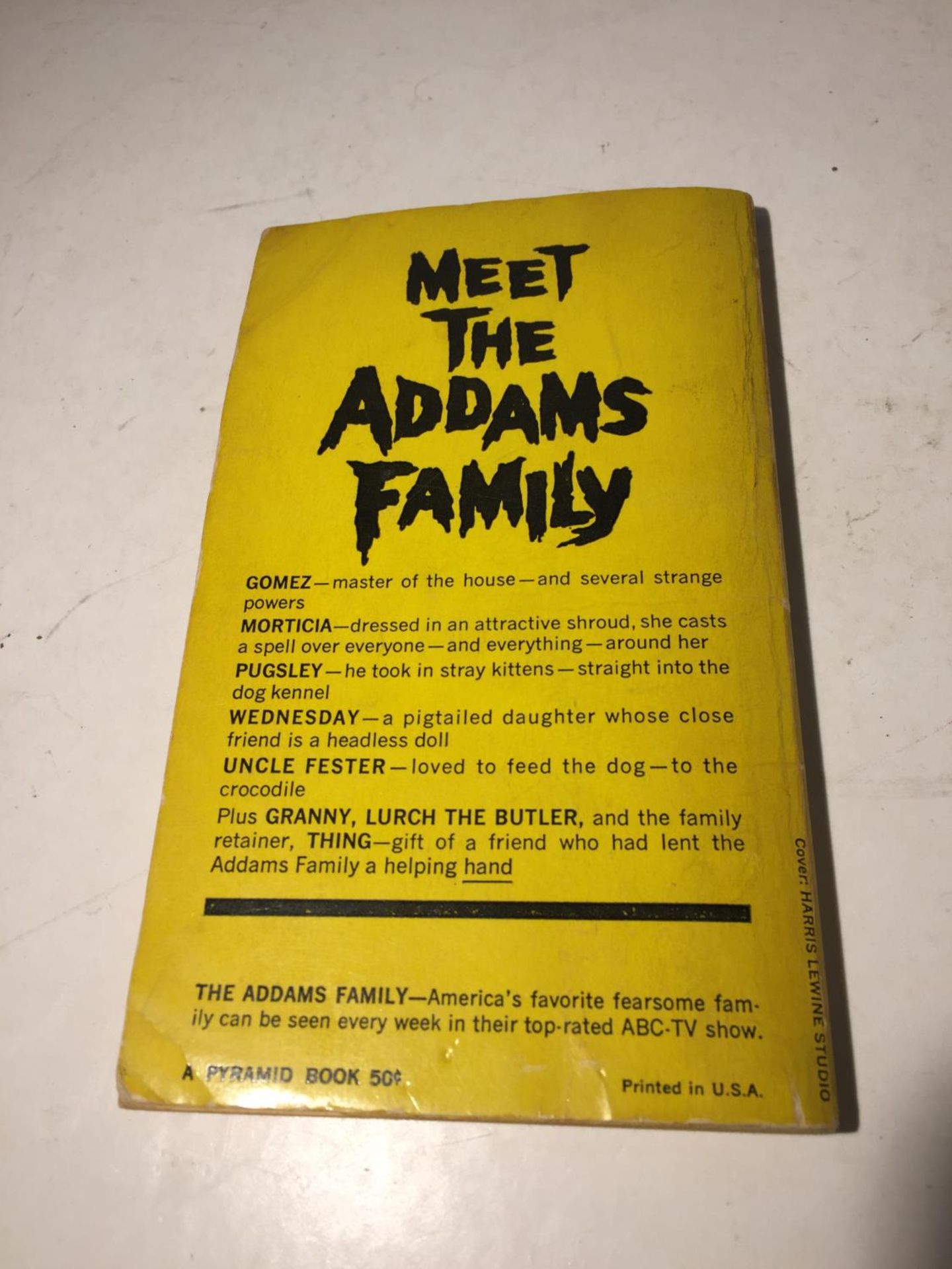 A FIRST EDITION SEPTEMBER 1965 COPY OF THE ADDAMS FAMILY BY JACK SHARKEY, PUBLISHED IN U.S.A. BY - Image 4 of 4