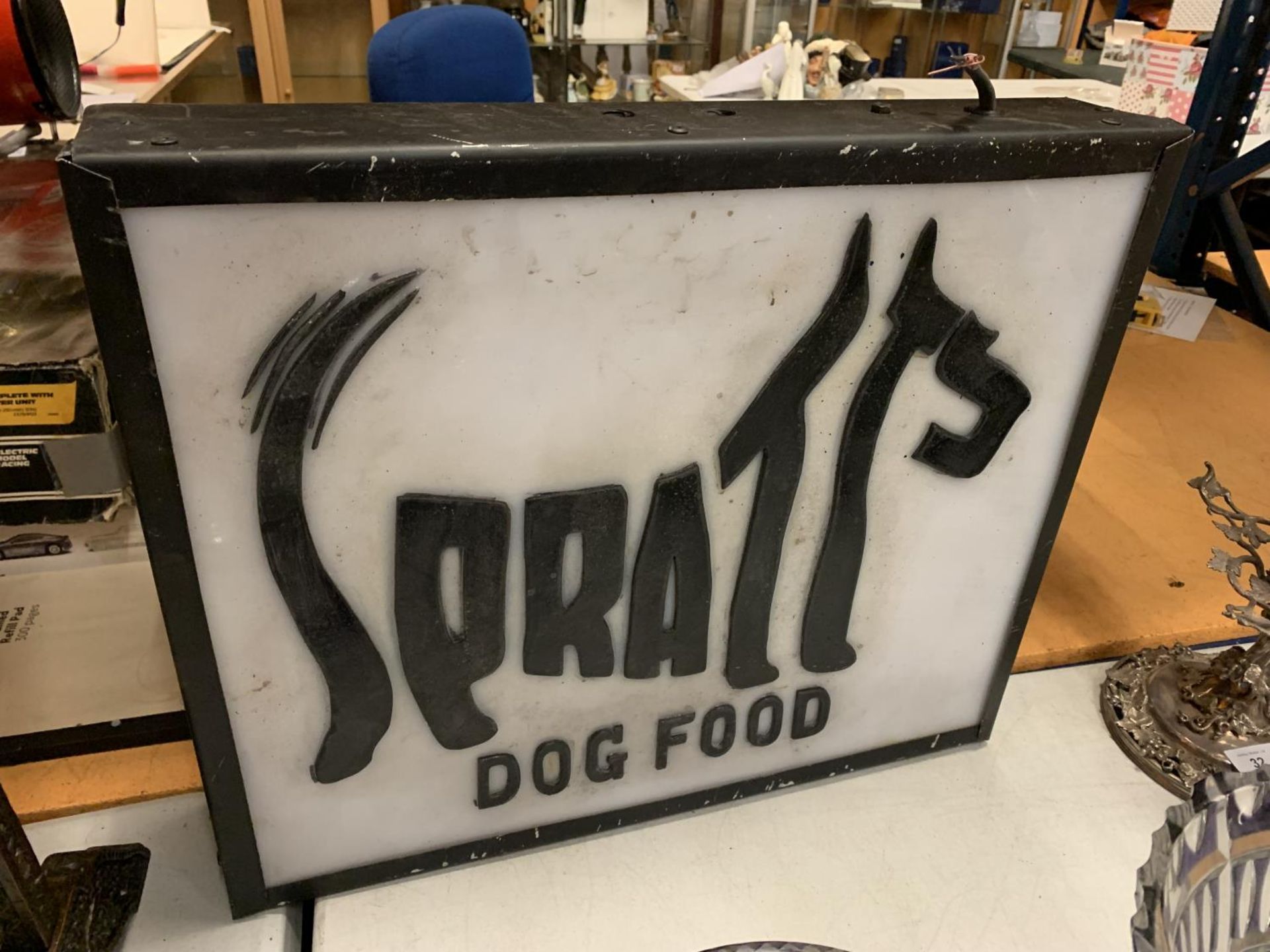 A SPRATTS ILLUMINATED LIGHT BOX SIGN 52CM X 43CM - Image 2 of 2