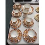 A QUANTITY OF SALISBURY 'TYNE' CHINA CUPS, SAUCERS, PLATES, ETC