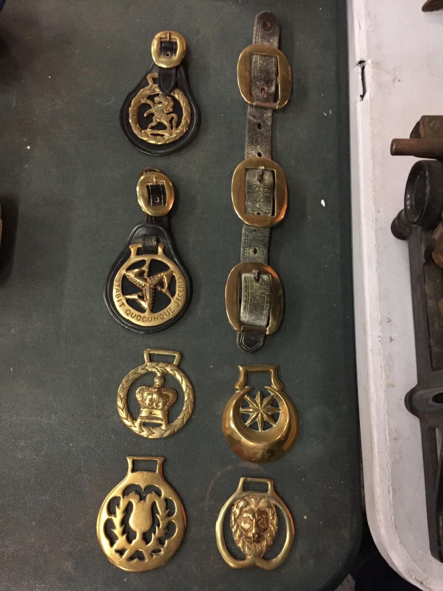 AN QUANTITY OF HORSE BRASSES