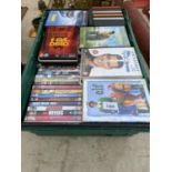 A LARGE ASSORTMENT OF VARIOUS DVDS