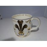 A LARGE WEDGWOOD THE PRICE OF WALES MUG