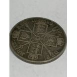 A SILVER VICTORIAN DOUBLE FLORIN