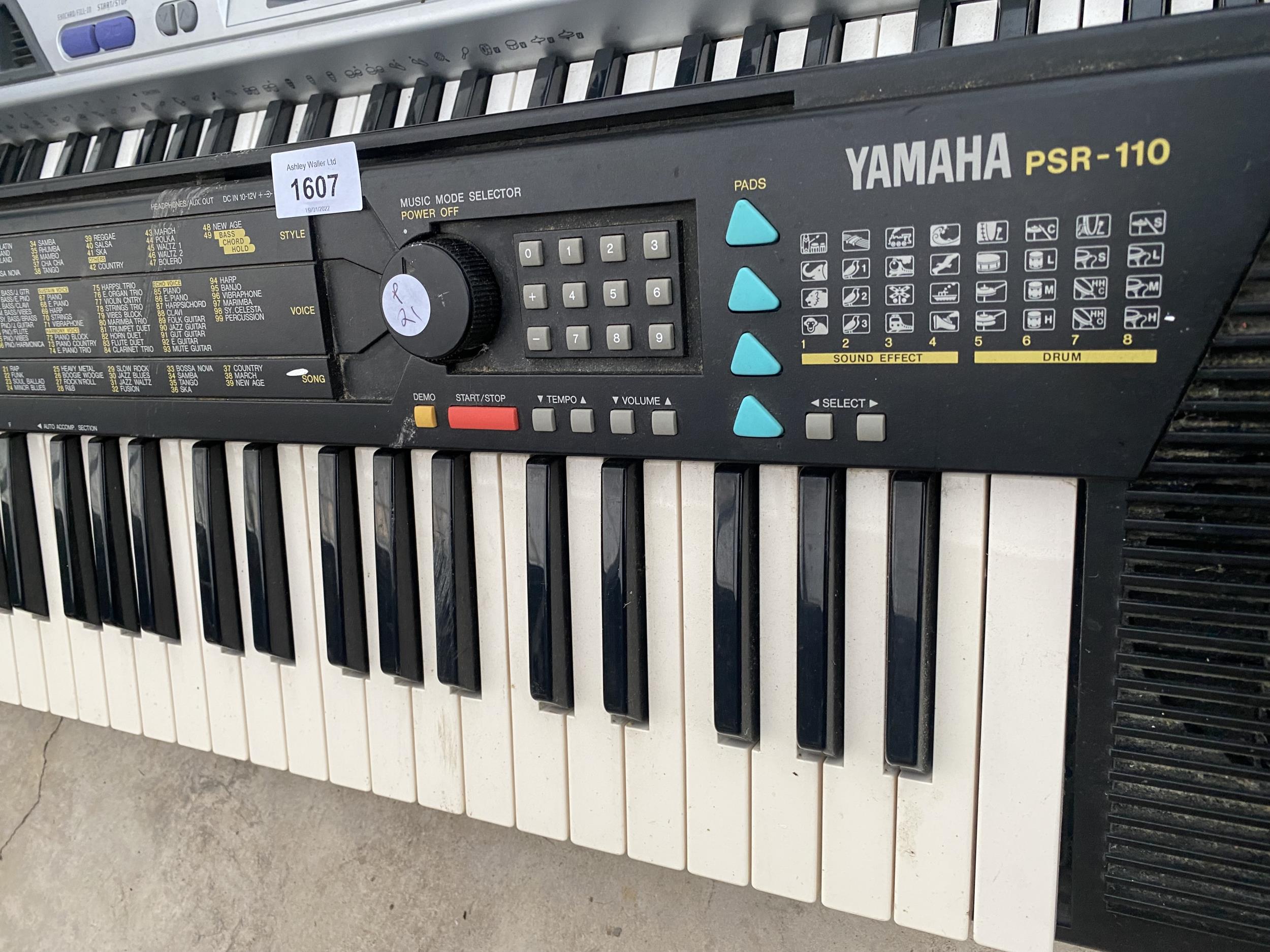 A YAMAHA PSR-110 AND CASIO CTK-496 ORGANS - Image 4 of 5