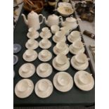 A LARGE QUANTITY OF TEAWARE, SOME MARKED MINTON, TO INCLUDE TEA AND COFFEE POTS, CUPS, SAUCERS, ETC