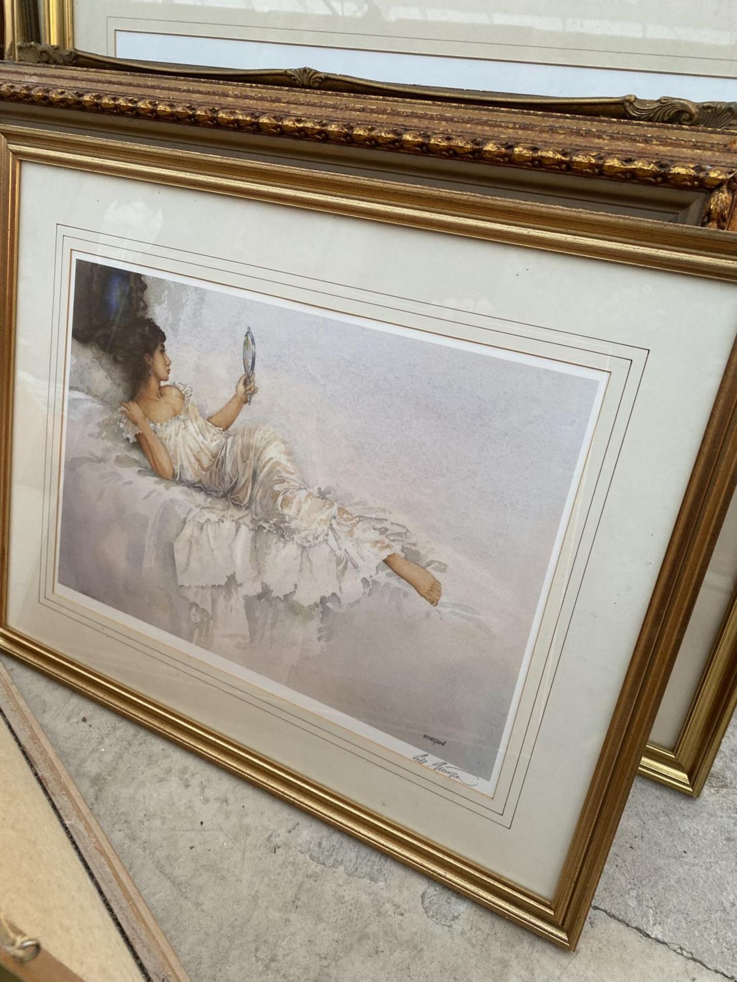 A LARGE QUANTITY OF MAINLY GILT FRAMED PRINTS AND PICTURES - Image 4 of 10