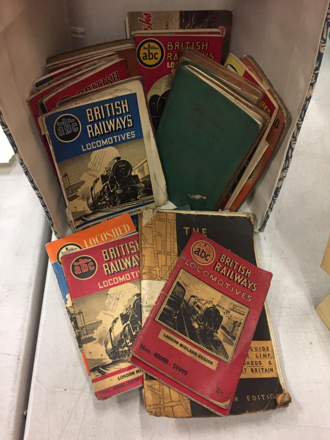 A NUMBER OF BRITISH RAILWAY LOCOMOTIVES TRAIN BOOKS