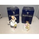 TWO ROYASL DOULTON FIGURES, 'LITTLE BALLERINA' HN 3395 AND 'BUDDIES'