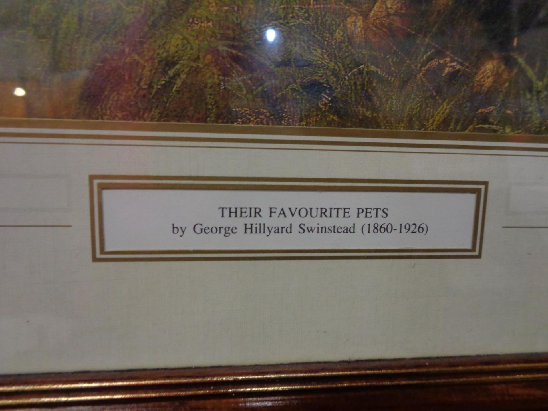 A FRAMED PRINT OF 'THEIR FAVOURITE PETS' - Image 2 of 2