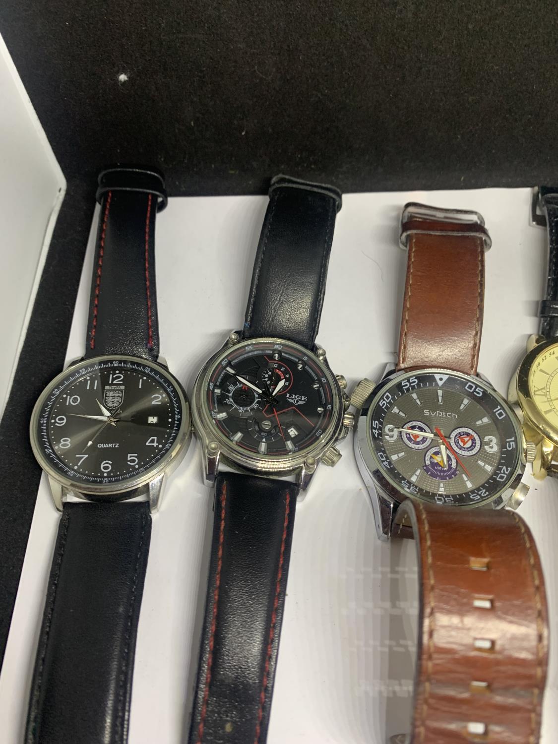 TWELVE VARIOUS WRISTWATCHES TO INCLUDE HENLEY, SEKONDA, ORLANDO, LIGE, THE FA ETC - Image 6 of 7