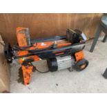 AN ELECTRIC POWERED LOG SPLITTER