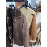 TWO SHEEPSKIN JACKETS