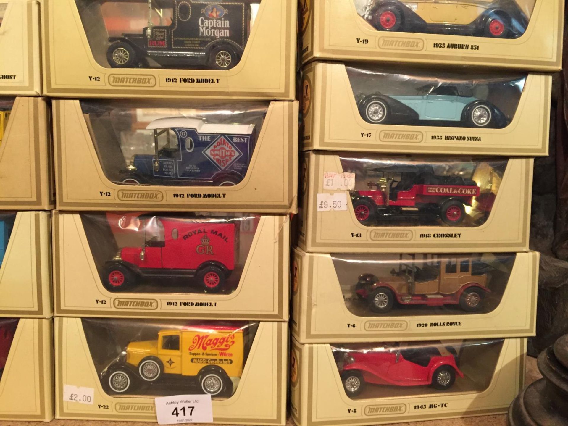 FOURTEEN BOXED MATCHBOX MODELS OF YESTERYEAR TO INCLUDE, ROLLS ROYCE, FORD MODEL T VAN, PRESTON - Image 4 of 4