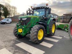 A 2017 JOHN DEERE 6155R TRACTOR 5797 HOURS FRONT LINKAGE & PTO AUTOPOWER COMMAND ARM REAR 650R 38