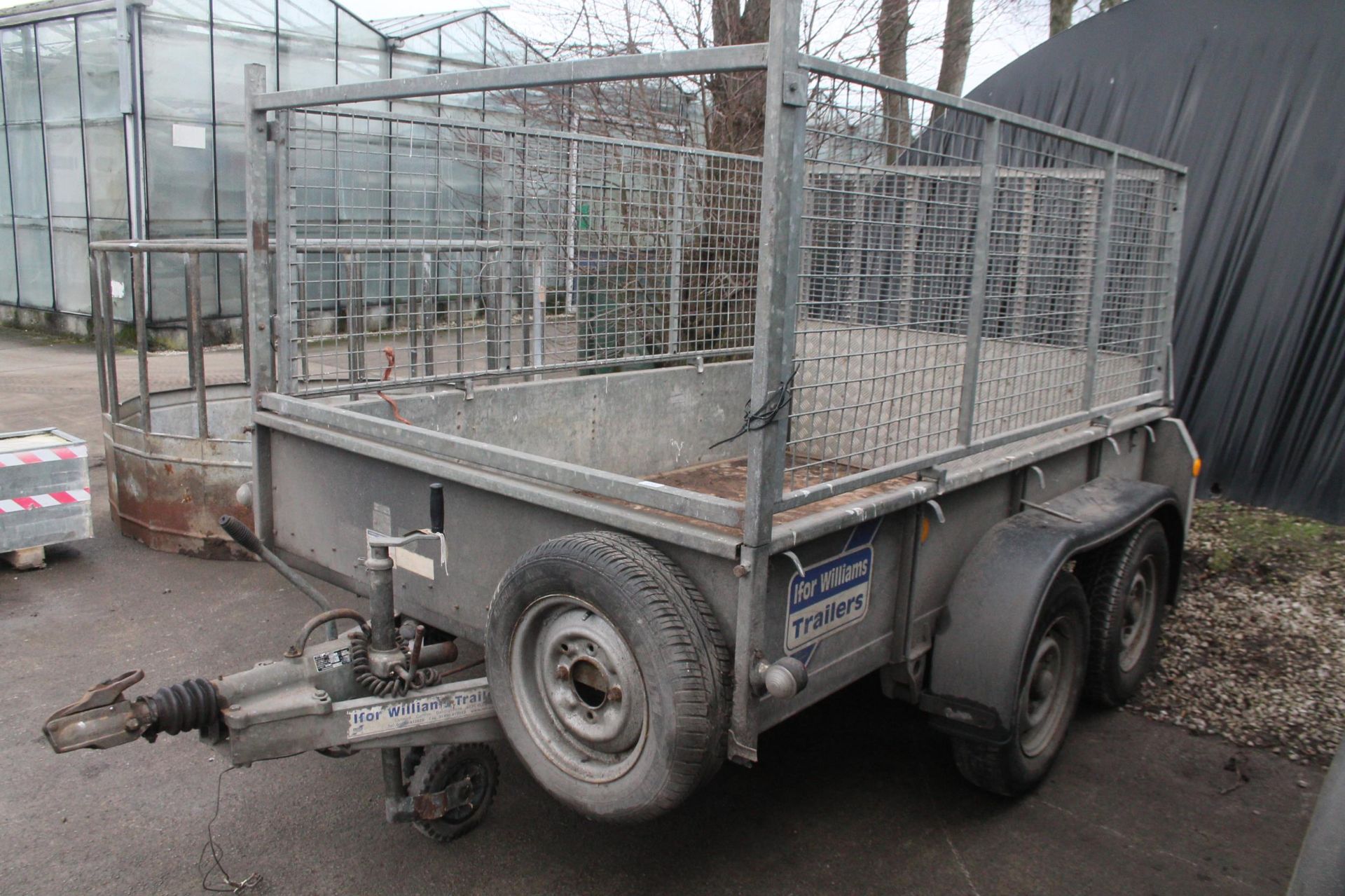 IFOR WILLIAMS GD84G-TA TRAILER WITH MESH SIDES NO VAT - Image 4 of 6