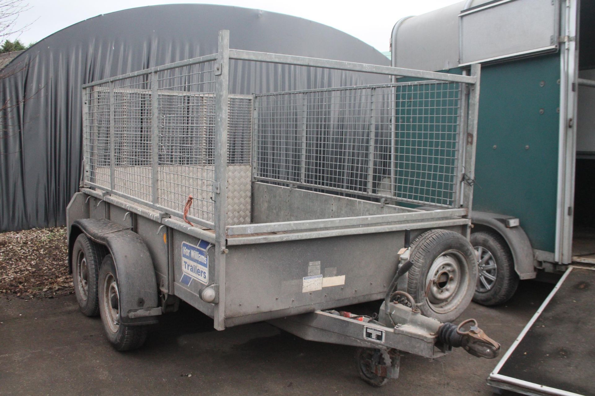 IFOR WILLIAMS GD84G-TA TRAILER WITH MESH SIDES NO VAT - Image 2 of 6