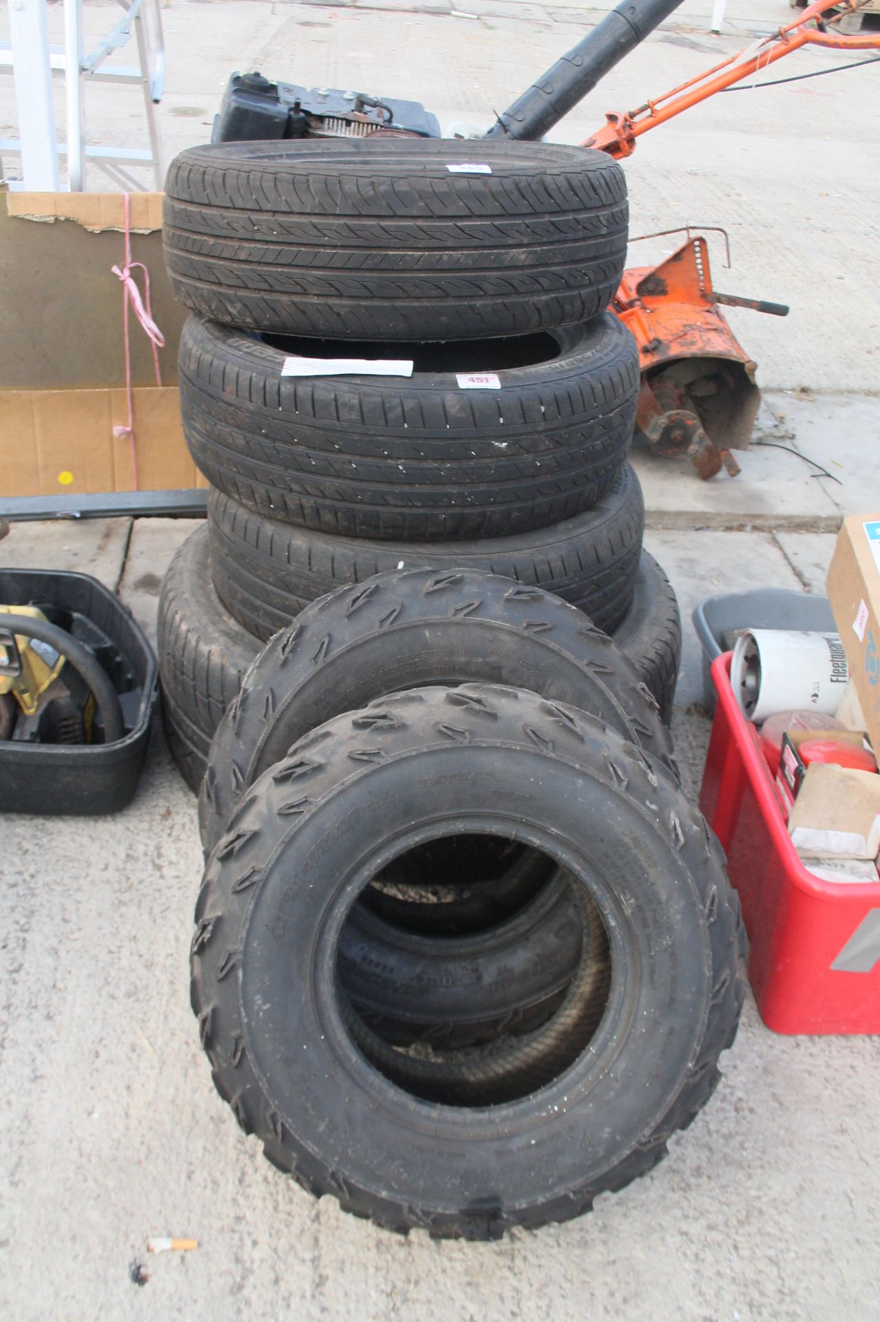 6 VARIOUS TYRES NO VAT