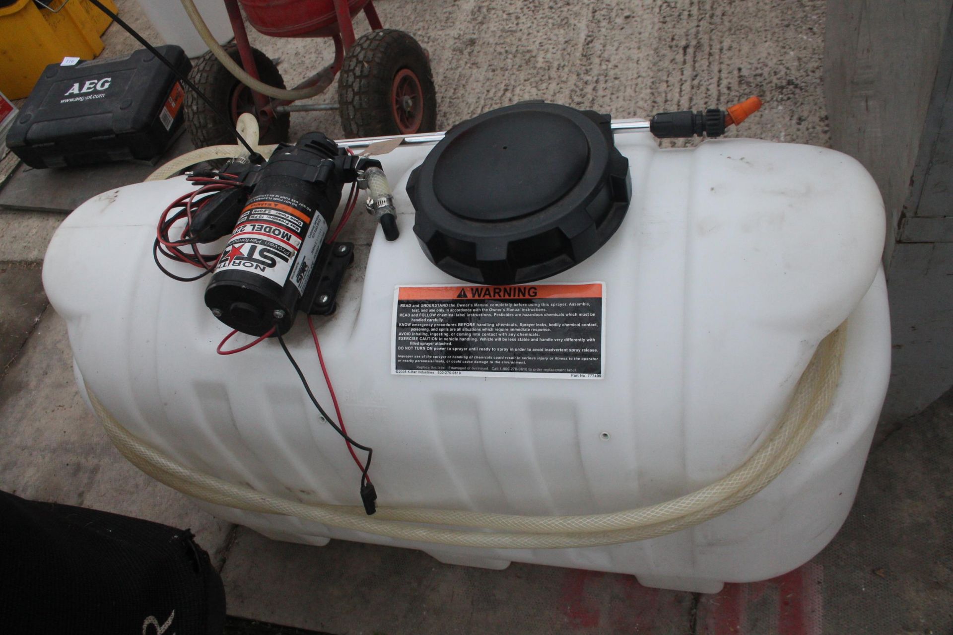 NORTHSTAR ATV SPRAYER FOR QUAD NO VAT NO WARRANTY VENDOR STATES WORKING - Image 4 of 4