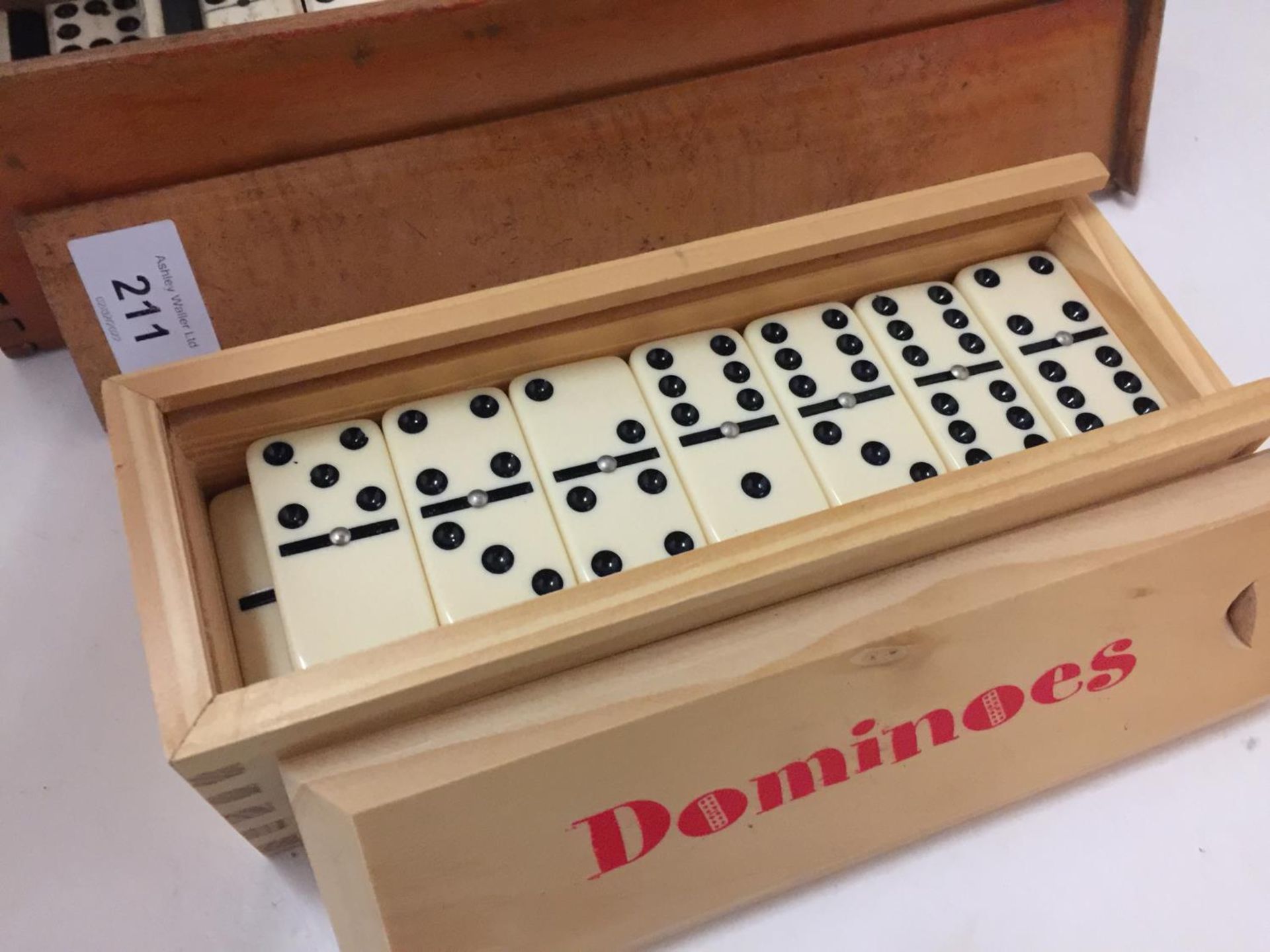 TWO WOODEN BOXED SETS OF DOMINOES - Image 4 of 4