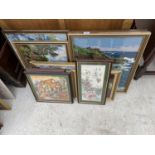 AN ASSORTMENT OF FRAMED TAPESTRIES