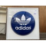 AN ILLUMINATED 'ADIDAS' SIGN BELIEVED WORKING ORDER BUT NO WARRANTY