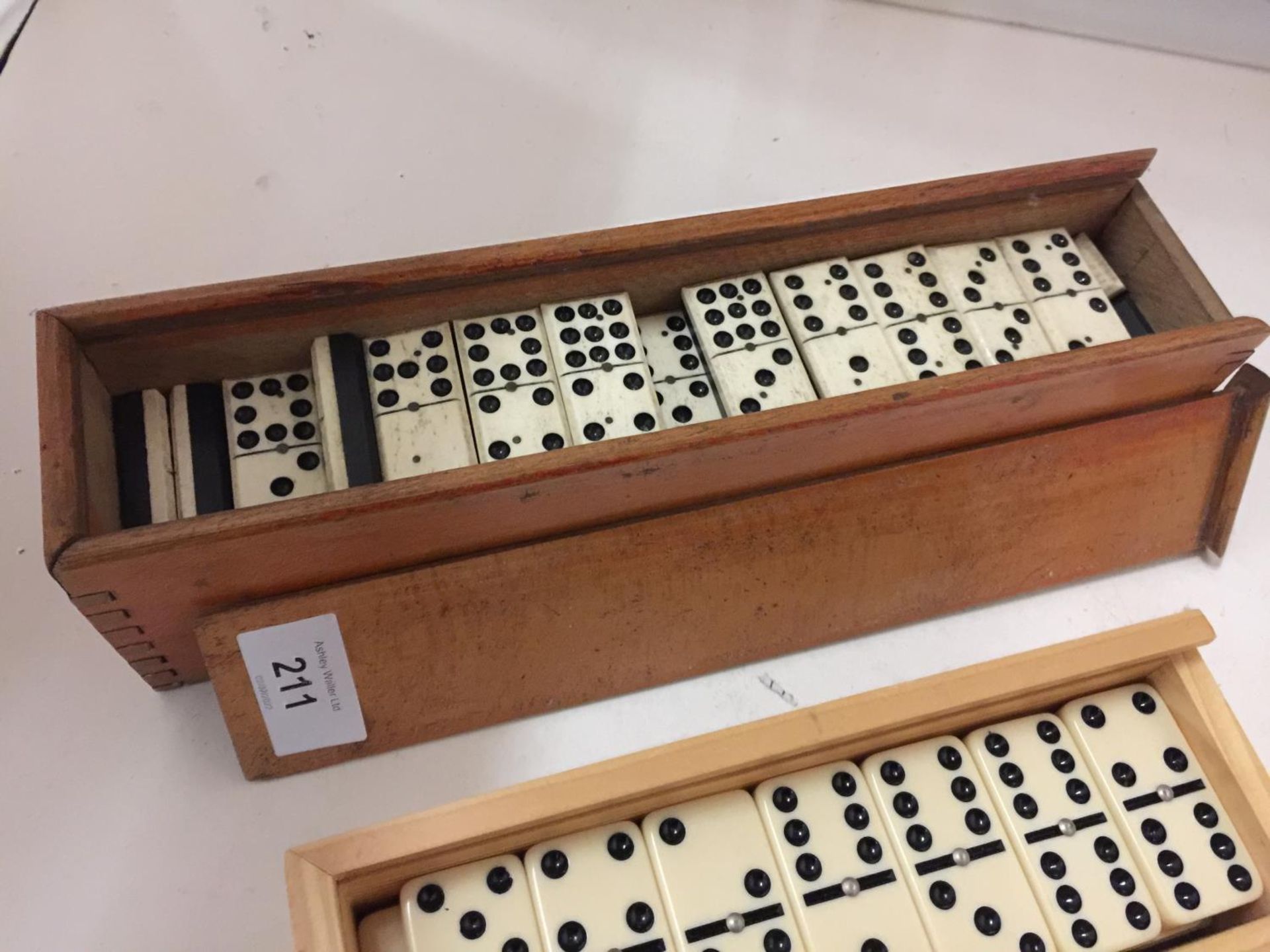 TWO WOODEN BOXED SETS OF DOMINOES - Image 3 of 4