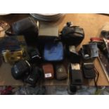 A QUANTITY (APPROX 10) OF CASED CAMERAS TO INCLUDE, NIKON COOLPIX, FUJIFILM FINEPIX, SAMSUNG S830,